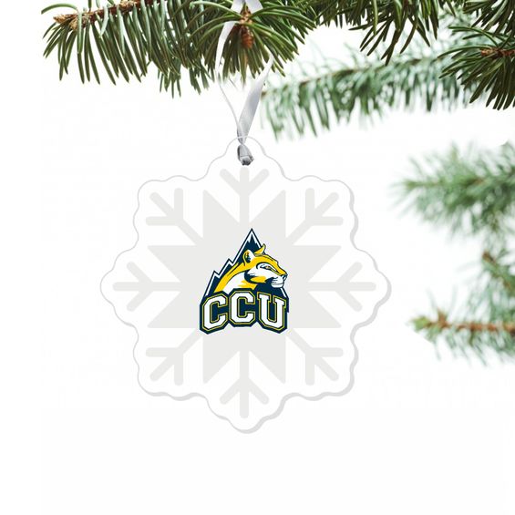 CCU Snowflake Ornament, White