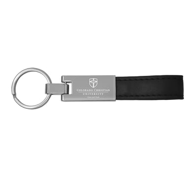 Leather Strap Key Chain by LXG, Black (F22)