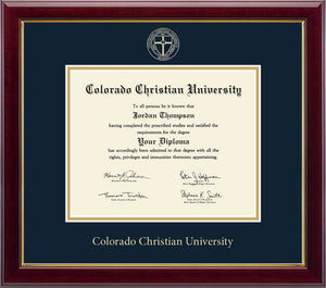 Church Hill Embossed Diploma Frame, Gold #228008