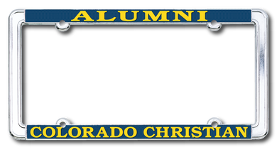 Standard Chrome License Plate Frame, Alumni