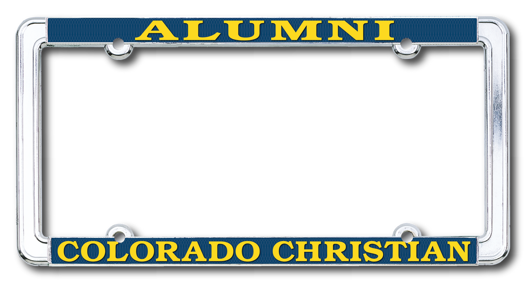 Standard Chrome License Plate Frame, Alumni