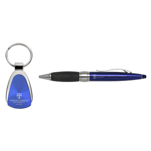 Key Chain & Pen Set by LXG, Blue (F22)